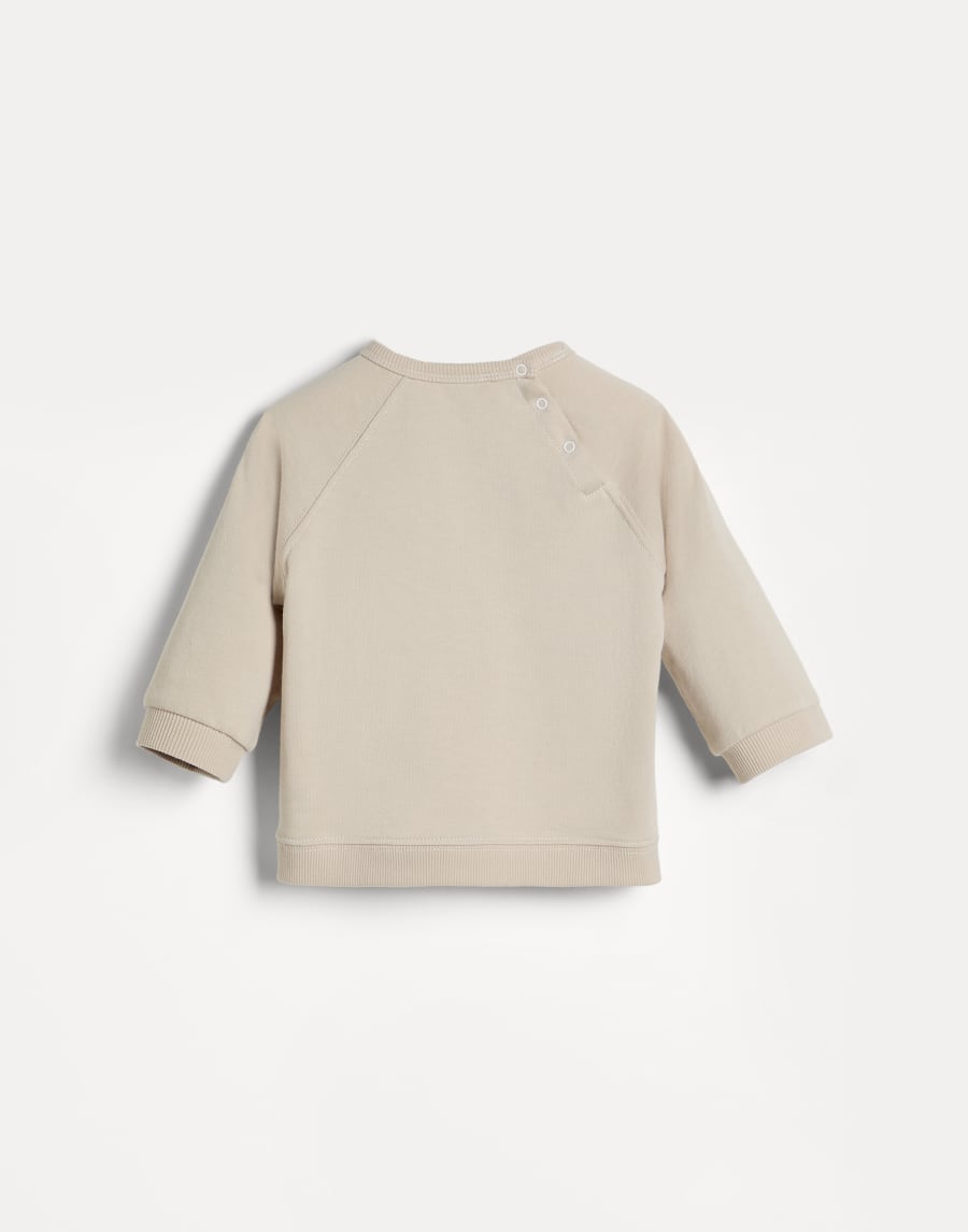 Topwear Baby Bernie in felpa Sabbia Baby - Brunello Cucinelli