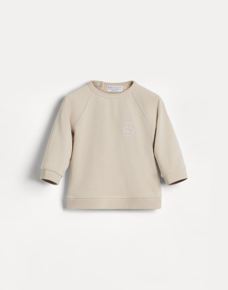 Topwear Baby Bernie in felpa Sabbia Baby - Brunello Cucinelli