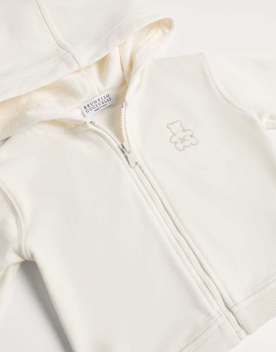 French terry Baby Bernie sweatshirt Panama Baby - Brunello Cucinelli