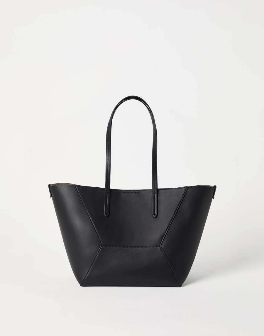 Маленькая сумка BC Duo из телячьей кожи Чёрный Женщина - Brunello Cucinelli