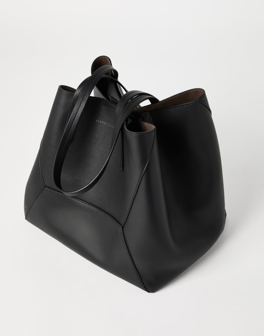 Сумка BC Duo из телячьей кожи Чёрный Женщина - Brunello Cucinelli