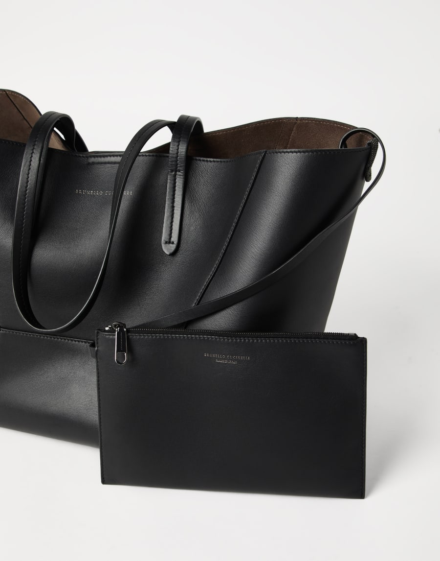 Сумка BC Duo из телячьей кожи Чёрный Женщина - Brunello Cucinelli