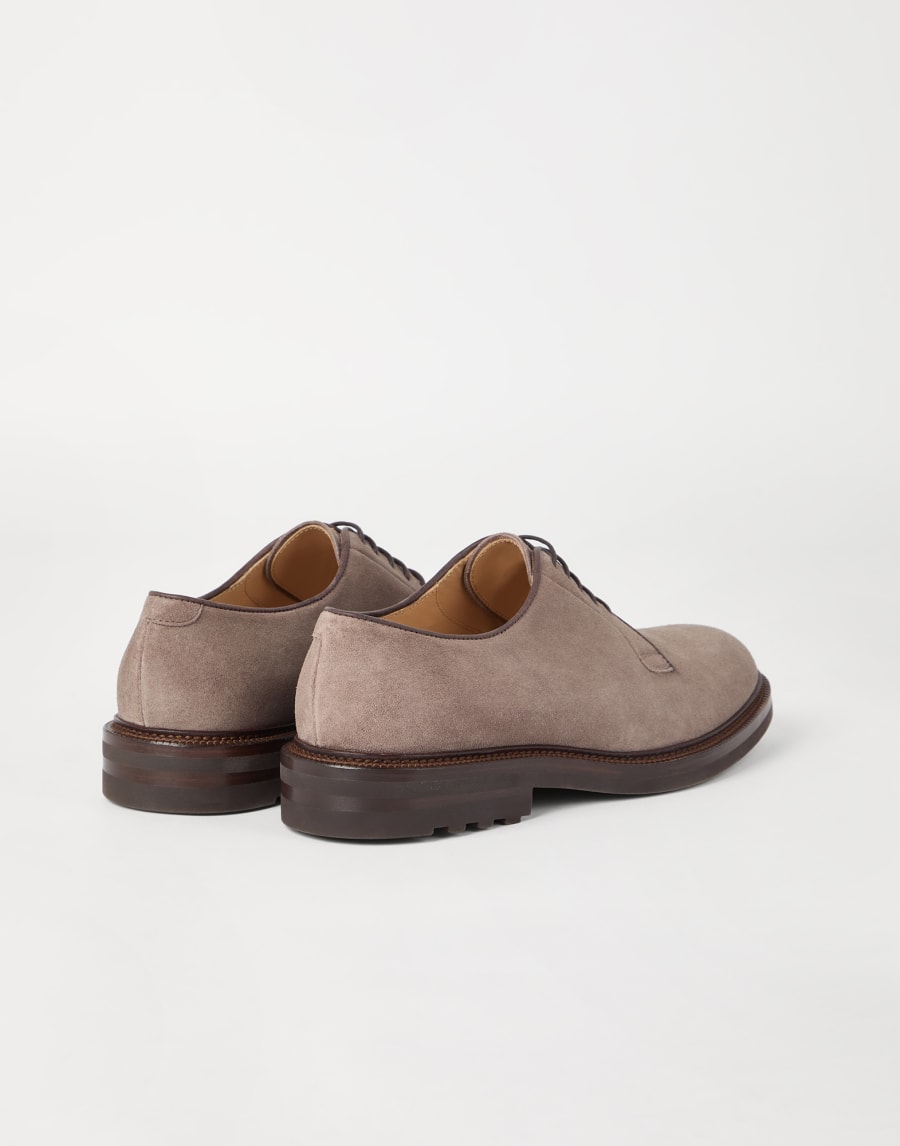 Suede derby Dark Amber Smoke Man - Brunello Cucinelli
