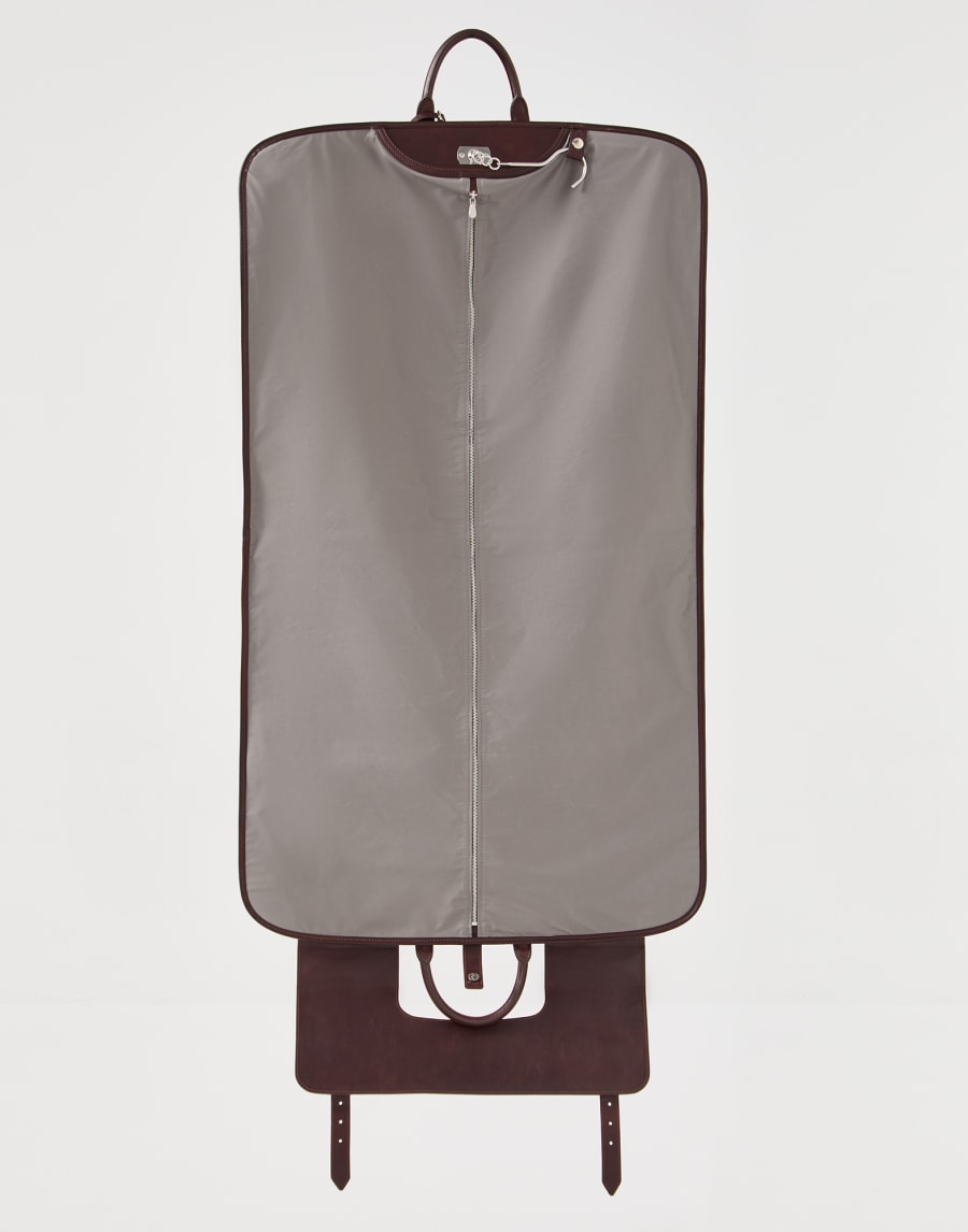 Calfskin suit carrier Burgundy Man - Brunello Cucinelli