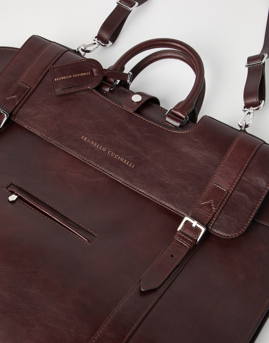 Calfskin suit carrier Burgundy Man - Brunello Cucinelli