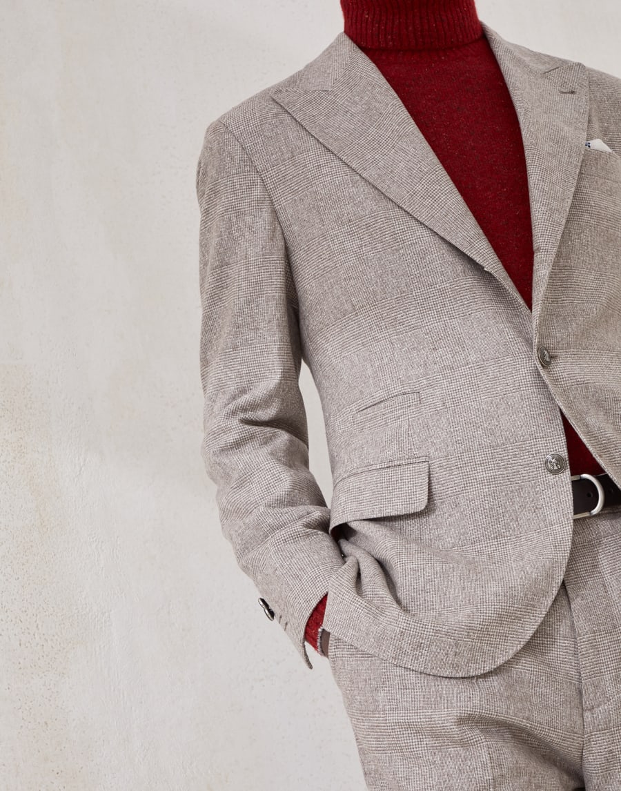 Prince of wales suit Bark Man - Brunello Cucinelli