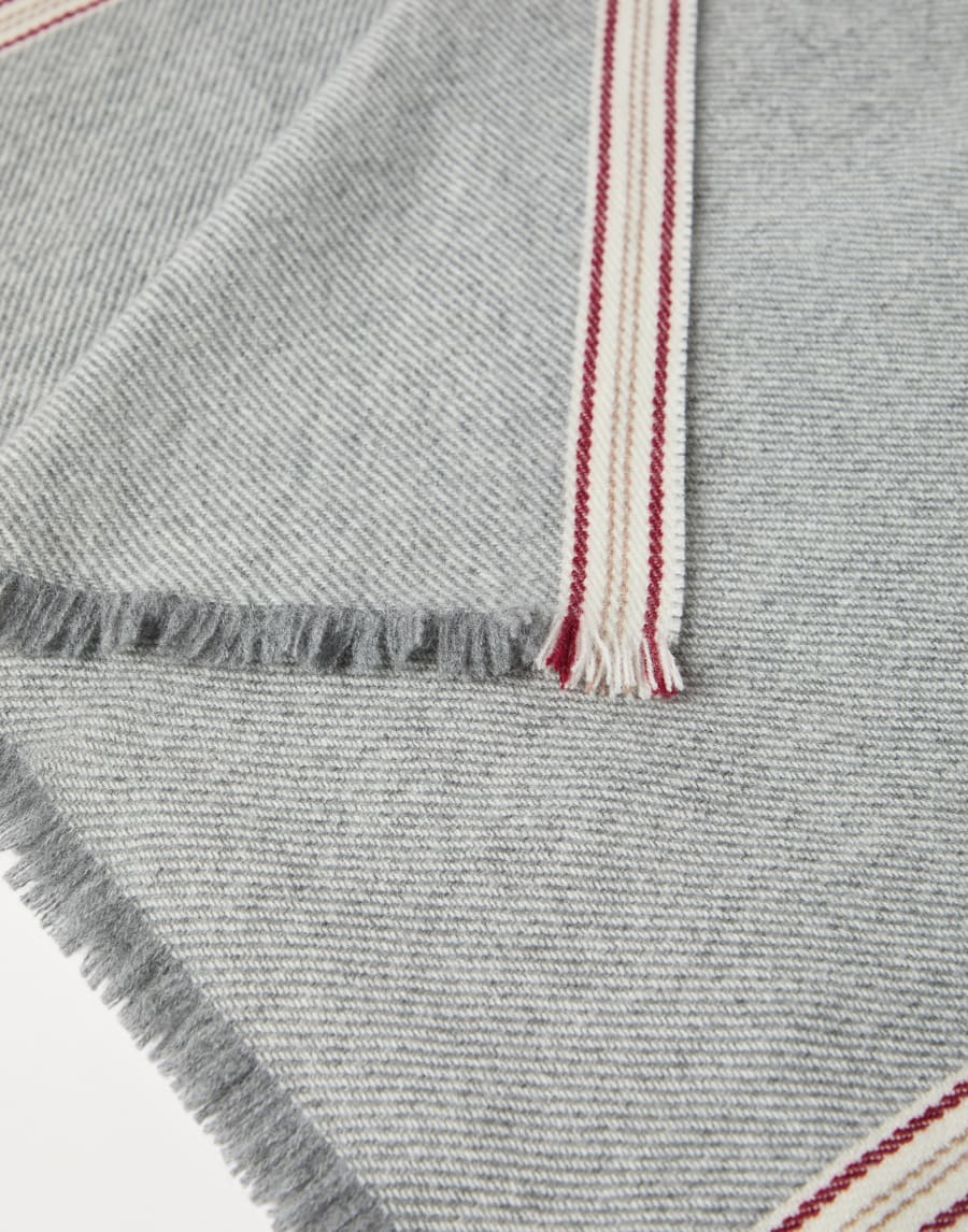 Cashmere scarf Grey Man - Brunello Cucinelli