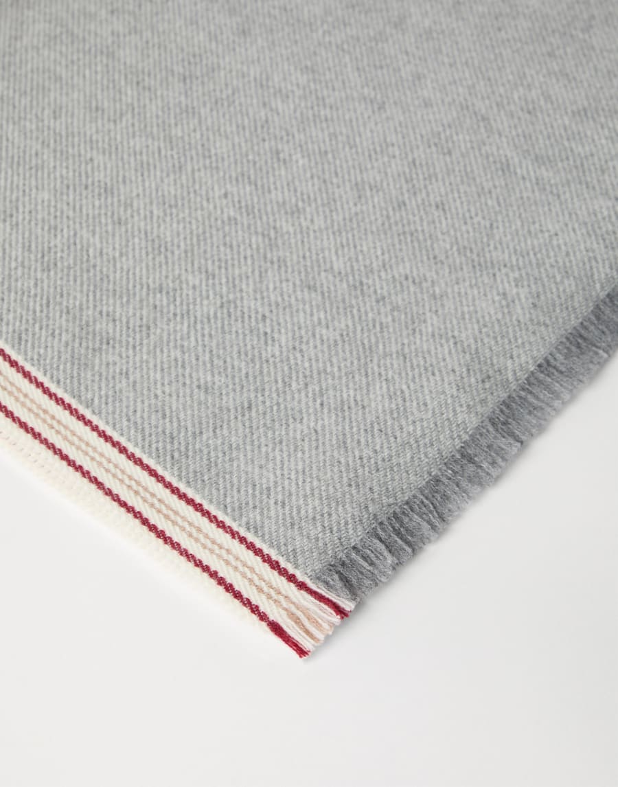 Cashmere scarf Grey Man - Brunello Cucinelli