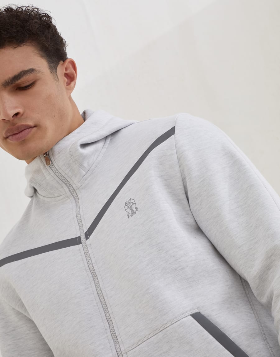 Double cloth sweatshirt Pearl Man - Brunello Cucinelli