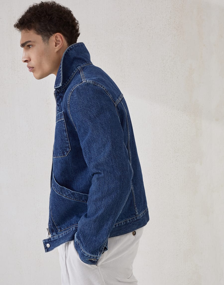 Denim jacket Medium Denim Man - Brunello Cucinelli