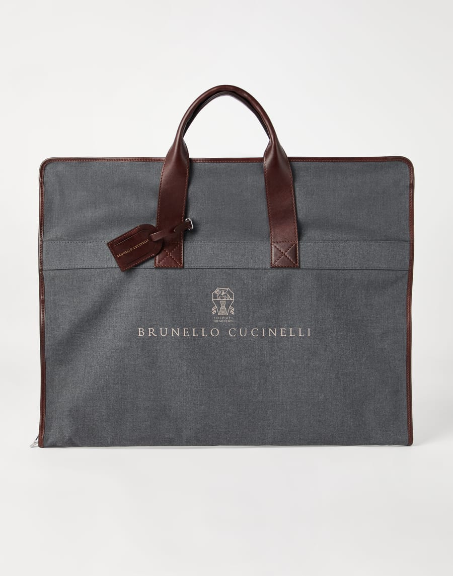 小牛皮西装袋 深灰 男款 - Brunello Cucinelli