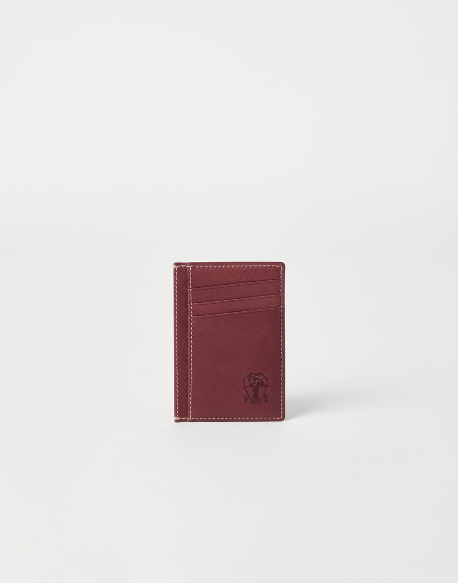 Кредитница из телячьей кожи Бургунди Мужчина - Brunello Cucinelli