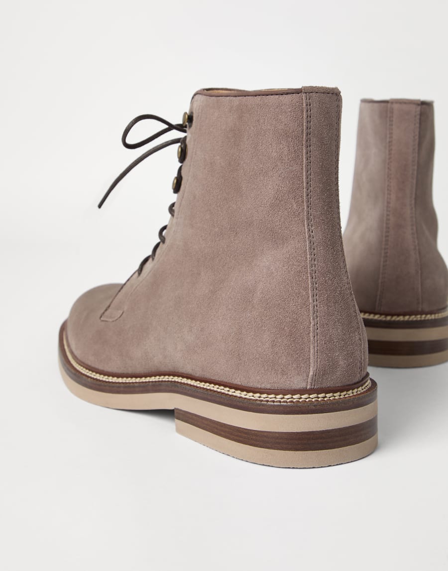 Suede boots Dark Amber Smoke Man - Brunello Cucinelli