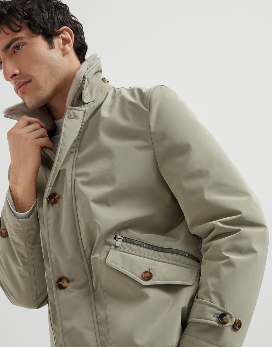 Nylon outerwear Khaki Man - Brunello Cucinelli