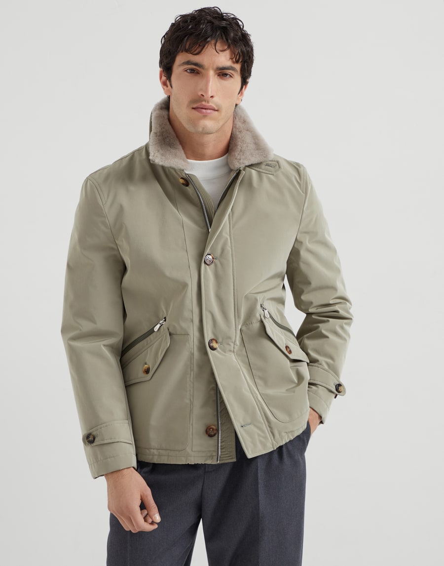 Nylon outerwear Khaki Man - Brunello Cucinelli