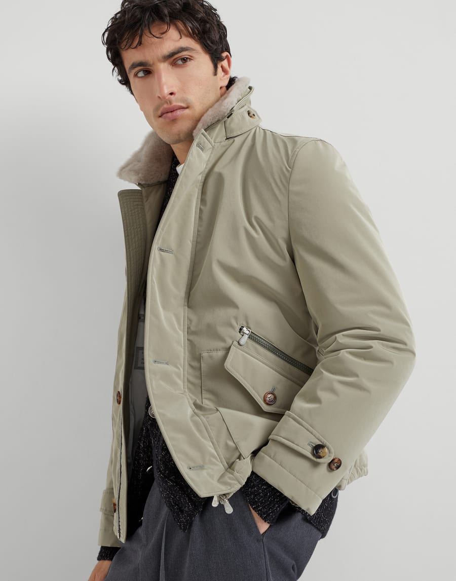 Nylon outerwear Khaki Man - Brunello Cucinelli