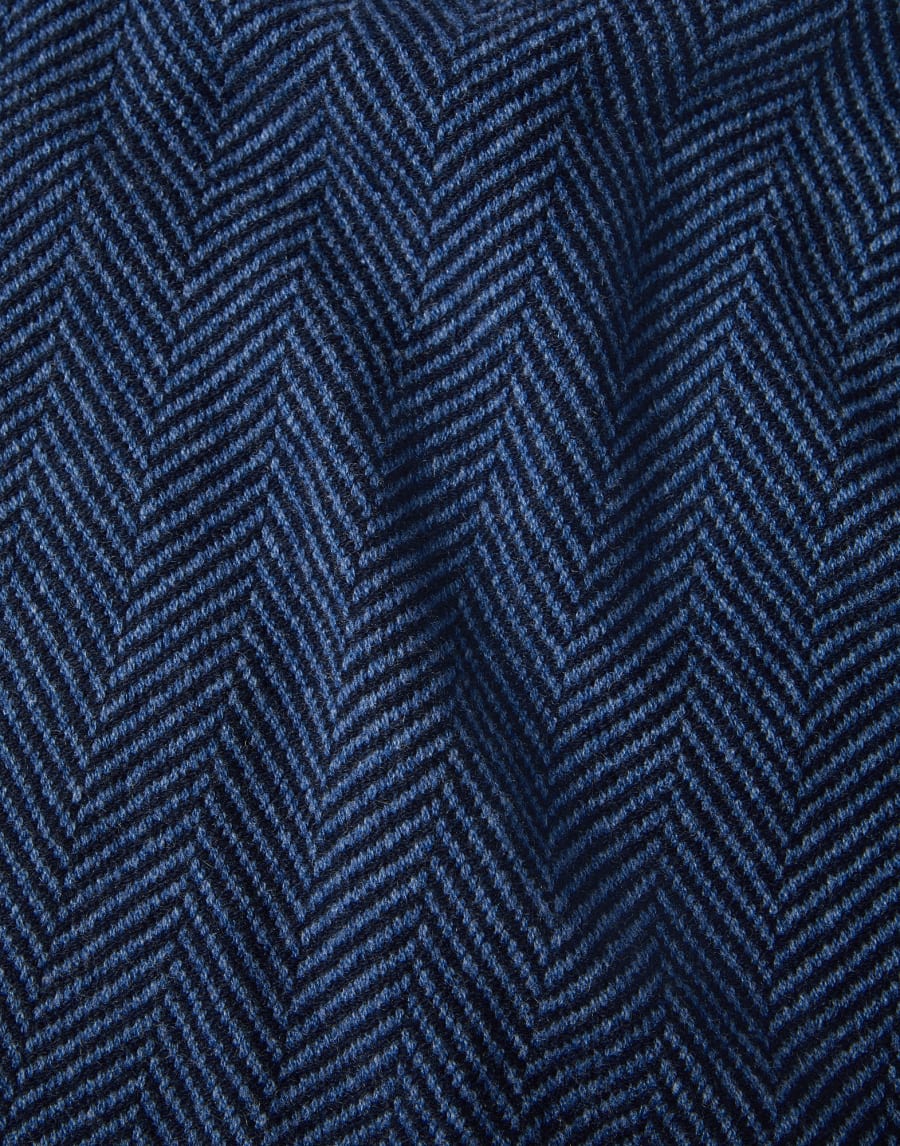 Echarpe en cachemire Bleu Avio Homme - Brunello Cucinelli