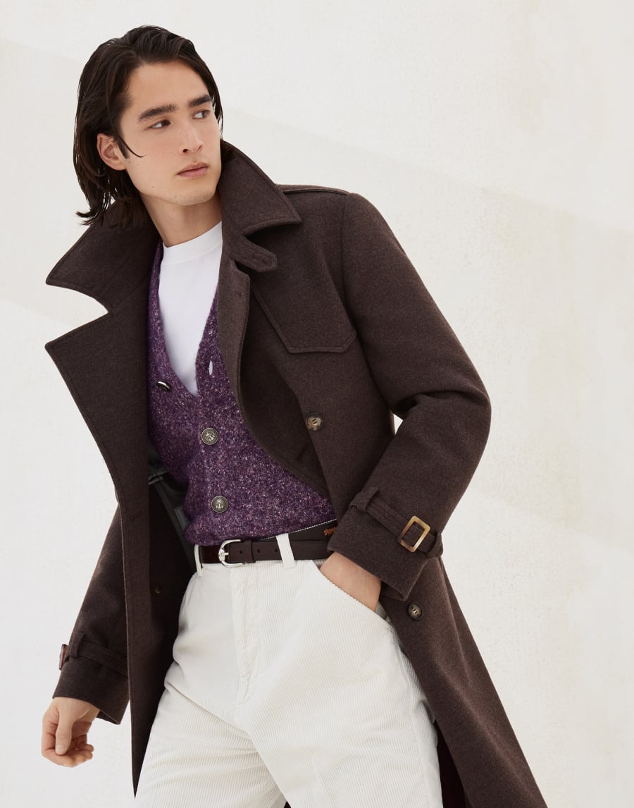Gabardina hecha a mano Marrón Hombre - Brunello Cucinelli