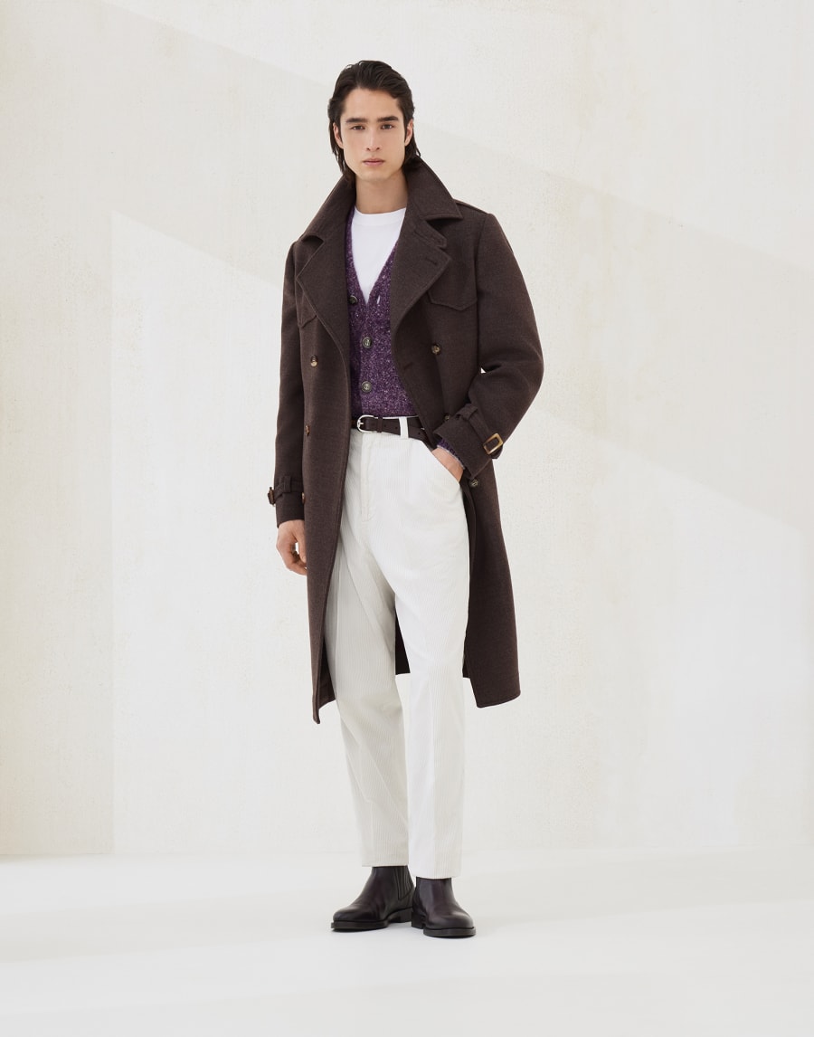 Hand-crafted trenchcoat Brown Man - Brunello Cucinelli