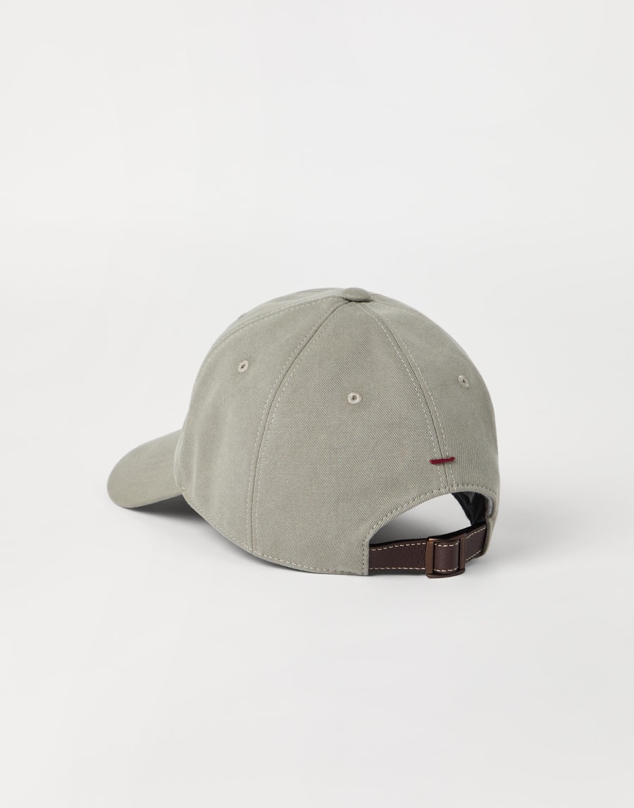 Baseball cap with embroidery Khaki Man - Brunello Cucinelli