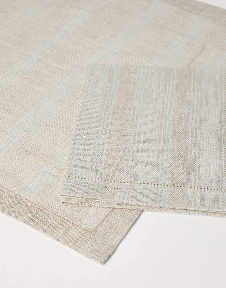 Placemat and napkin set Lessivè Lifestyle - Brunello Cucinelli