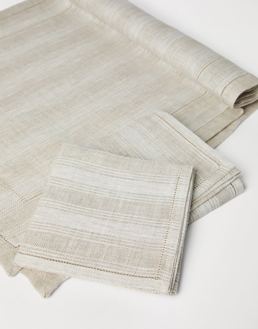 Runner and napkins set Lessivè Lifestyle - Brunello Cucinelli
