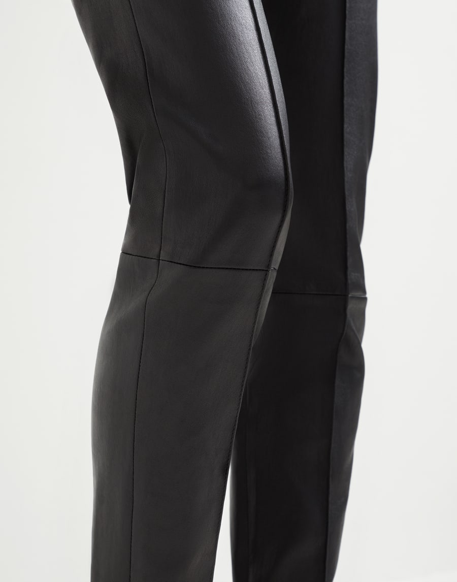 Legging en nappa extensible Noir Femme - Brunello Cucinelli