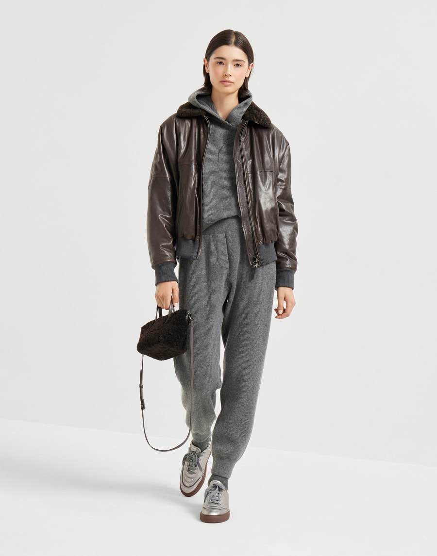 Cashmere knit trousers Lead Woman - Brunello Cucinelli