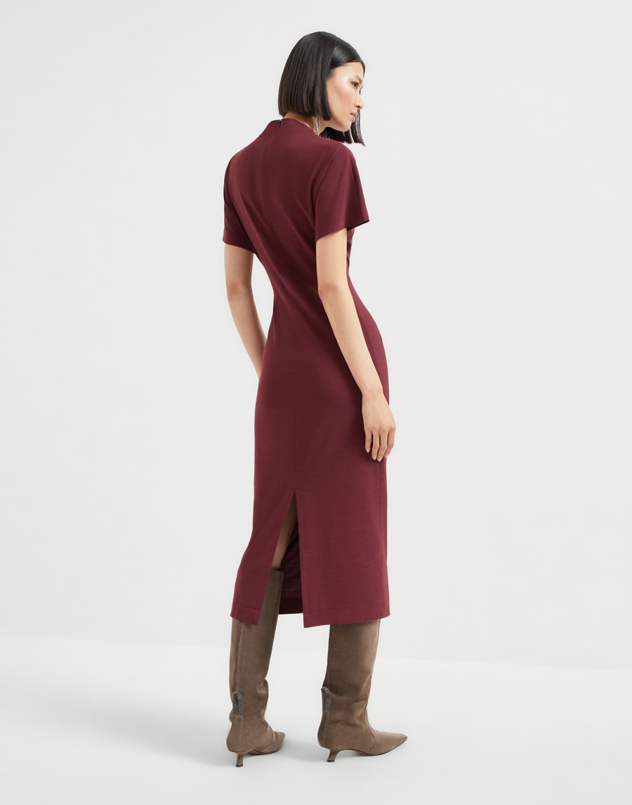 Wrap belt dress Amaranth Woman - Brunello Cucinelli