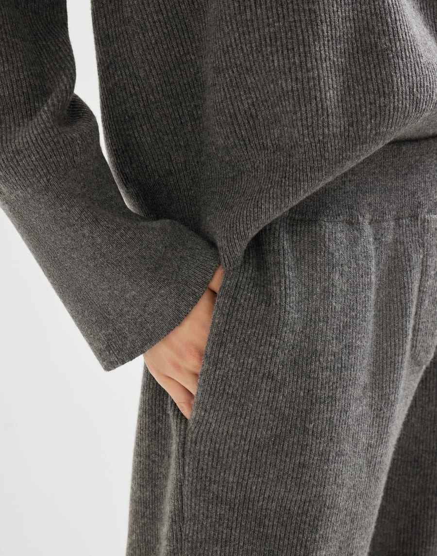 Cashmere knit trousers Lead Woman - Brunello Cucinelli