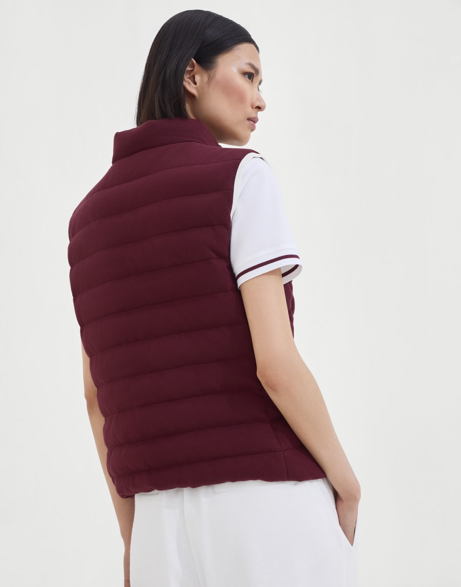 Down vest Amaranth Woman - Brunello Cucinelli