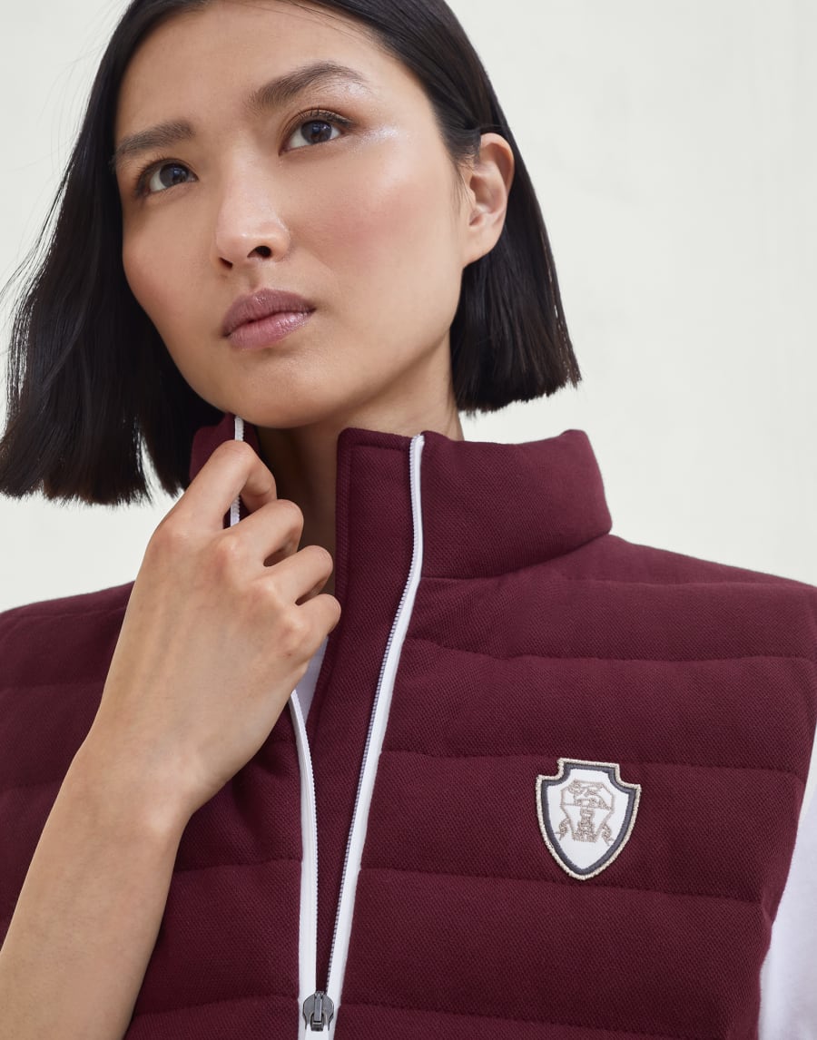 Down vest Amaranth Woman - Brunello Cucinelli