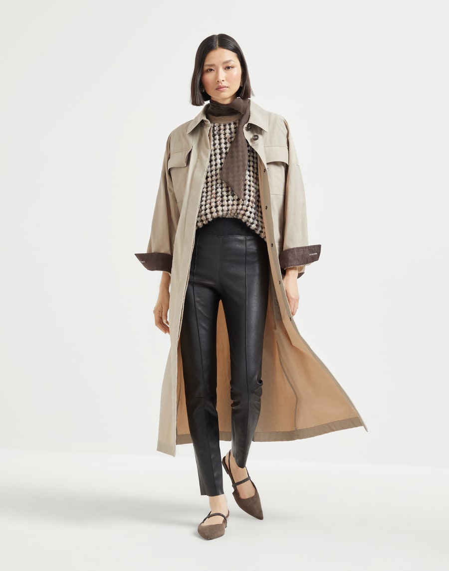 Legging en nappa extensible Noir Femme - Brunello Cucinelli