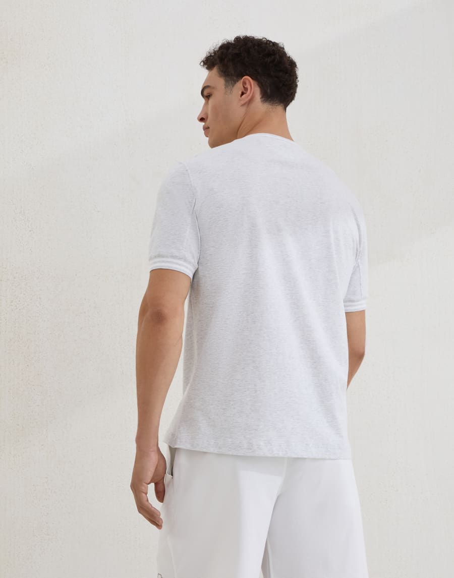 Camiseta de jersey Gris Perla Hombre - Brunello Cucinelli