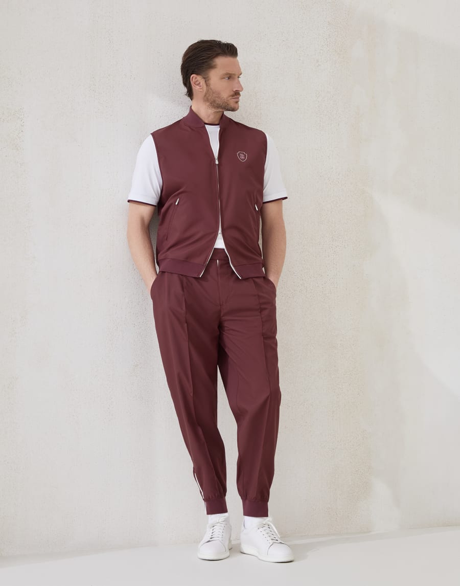 Pantalón de nailon Amaranto Hombre - Brunello Cucinelli