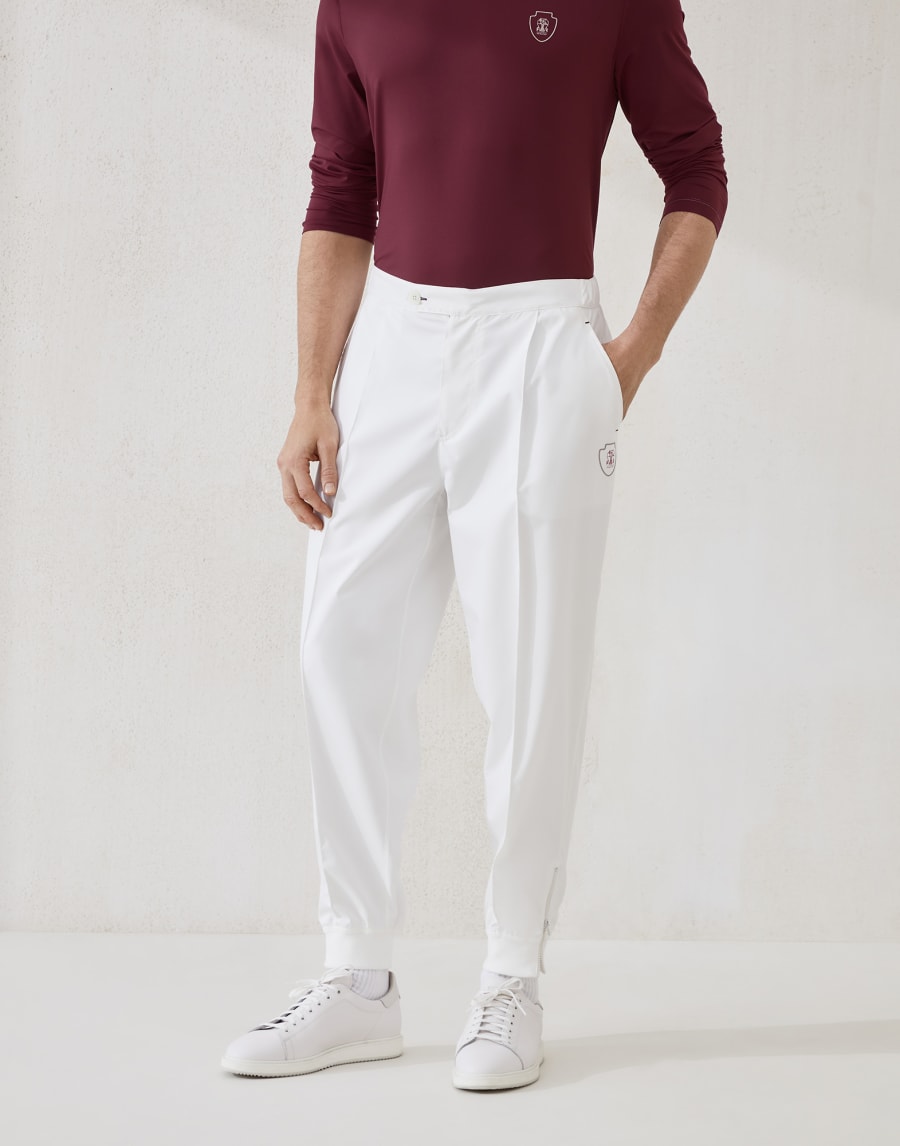 Pantalone in nylon Bianco Uomo - Brunello Cucinelli