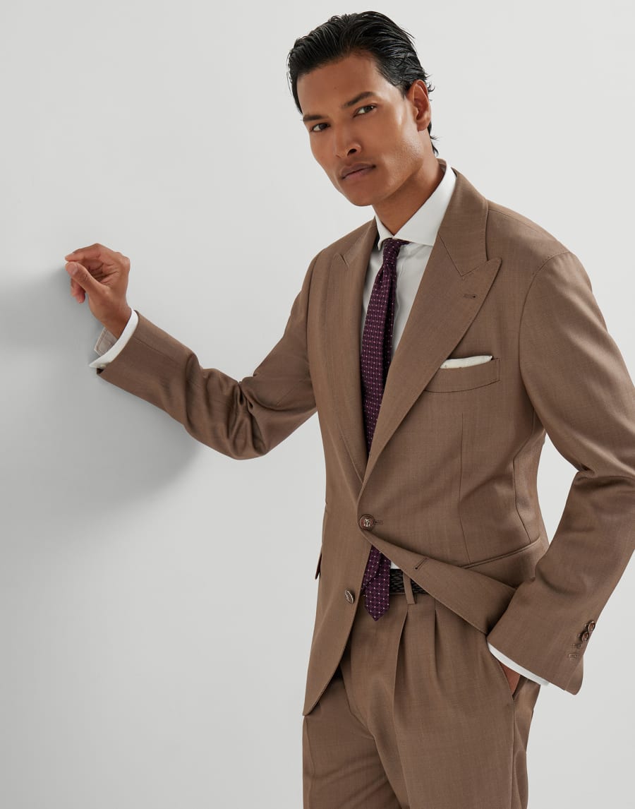 Blazer with large peak lapel Bark Man - Brunello Cucinelli