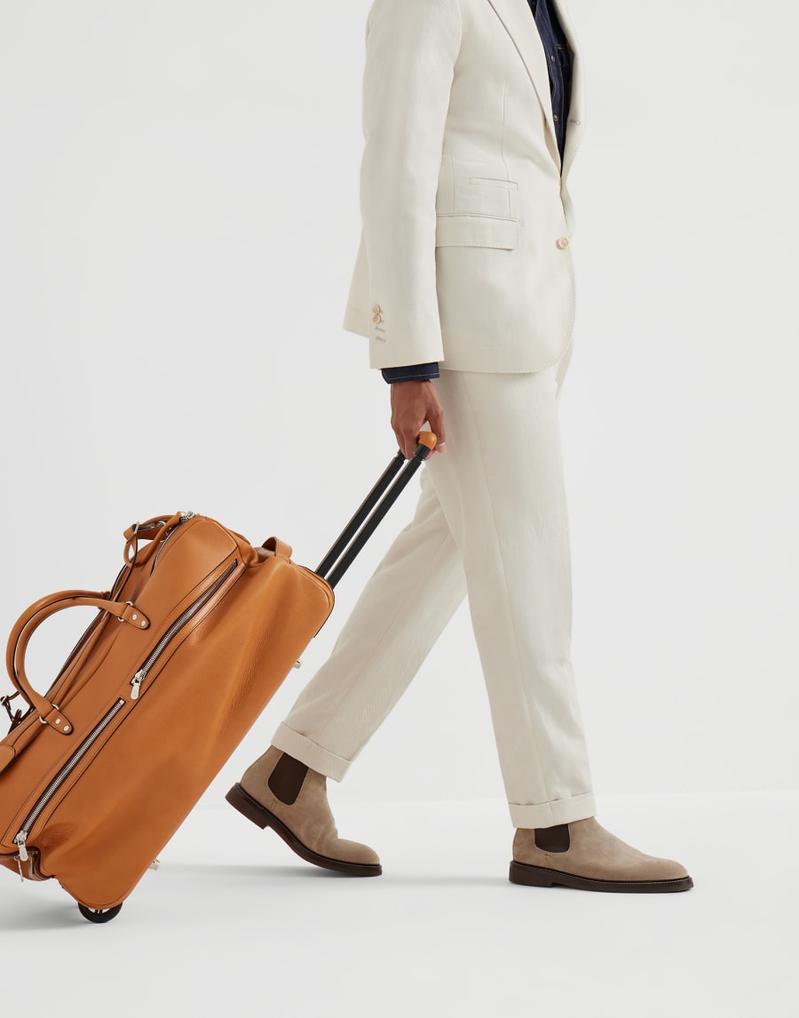 Cowhide trolley bag Natural Man - Brunello Cucinelli