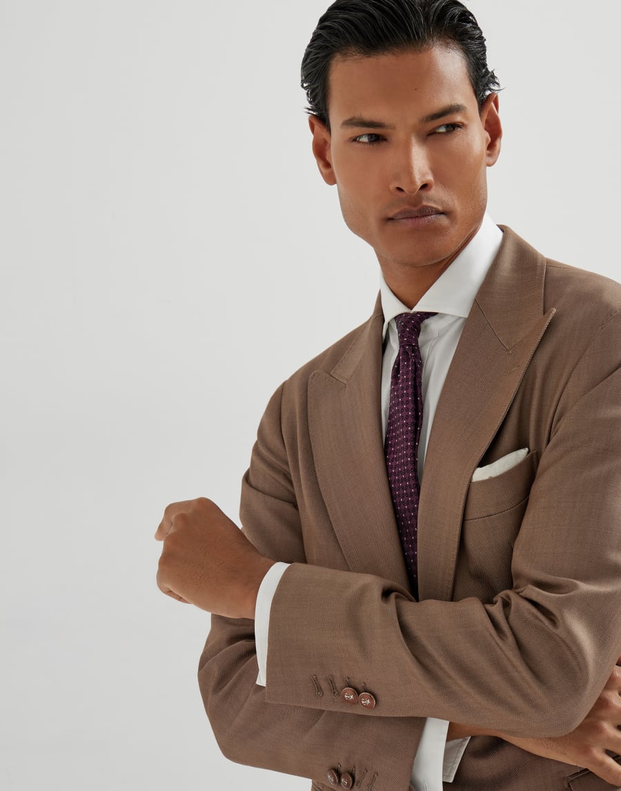 Blazer with large peak lapel Bark Man - Brunello Cucinelli