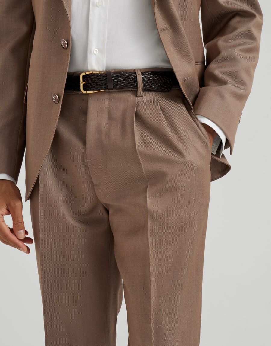 Wool denim trousers Bark Man - Brunello Cucinelli