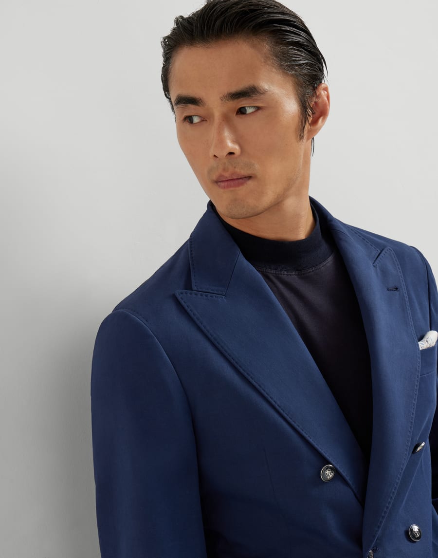 Gabardine blazer Lagoon Man - Brunello Cucinelli