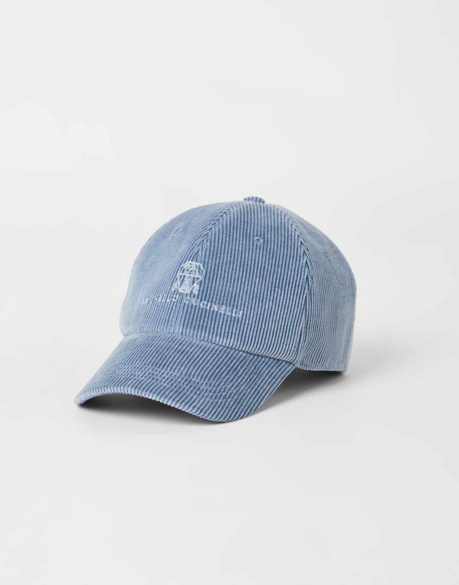 Baseball cap with logo Denim Man - Brunello Cucinelli