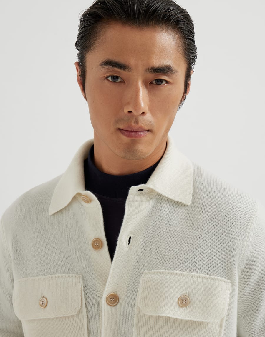 Shirt-style cardigan Panama Man - Brunello Cucinelli