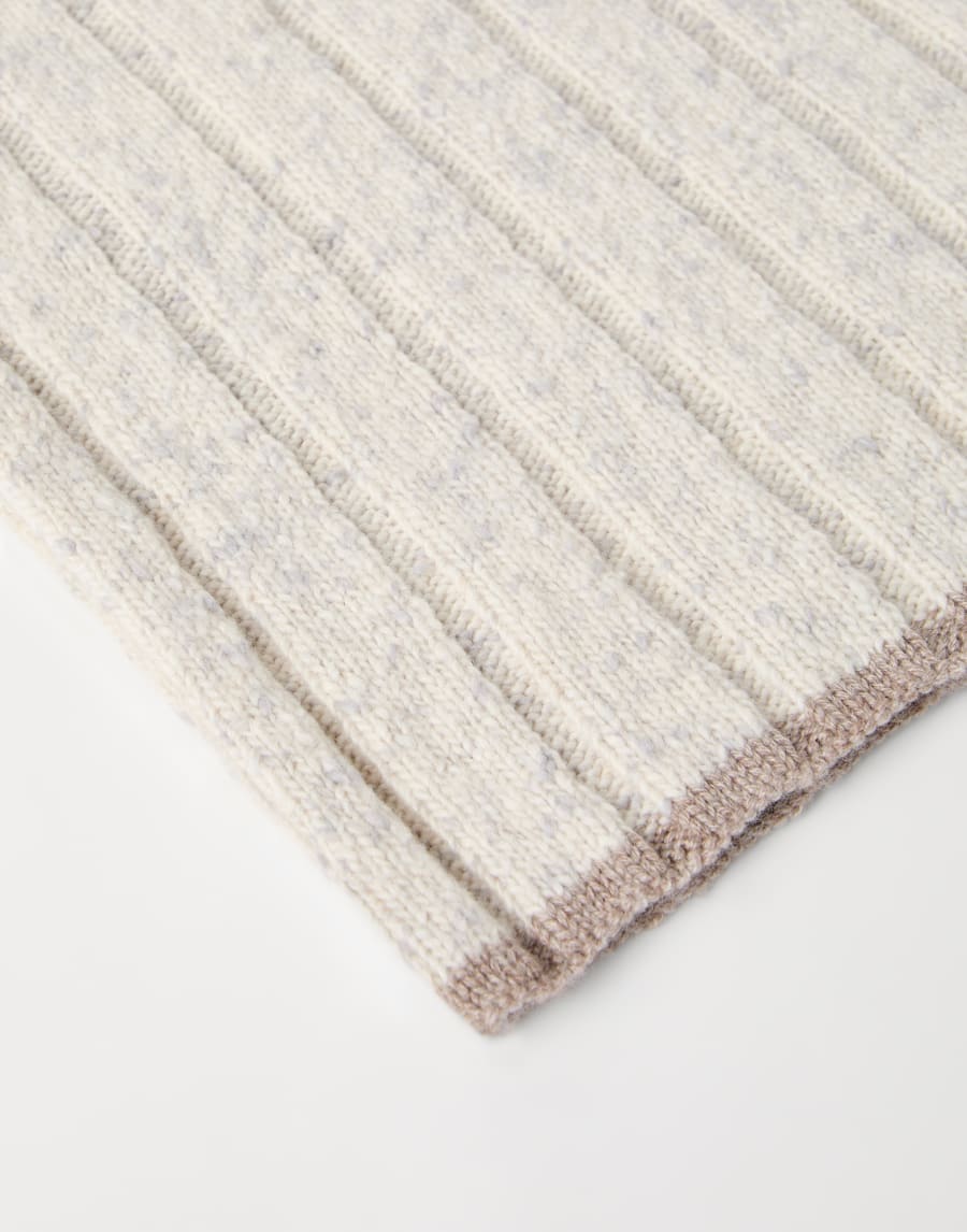 Cashmere knit scarf Pearl Man - Brunello Cucinelli