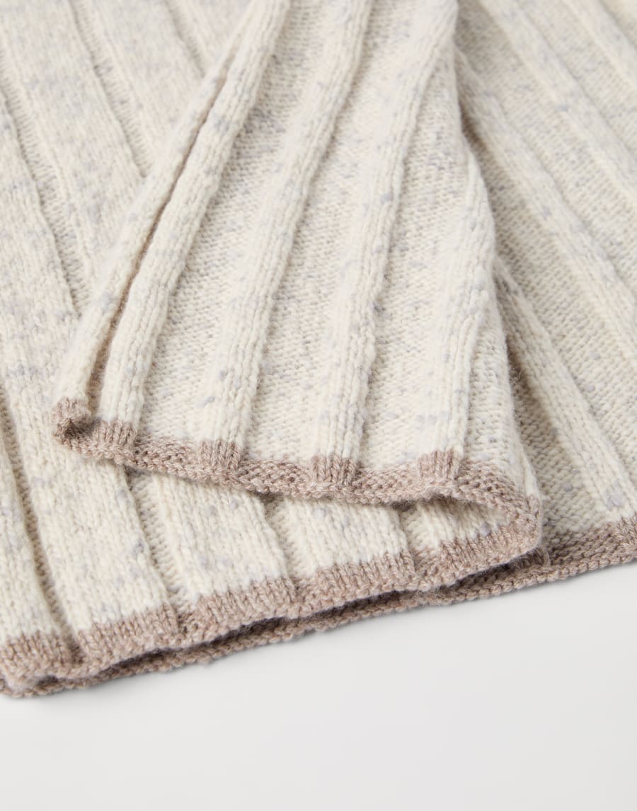 Cashmere knit scarf Pearl Man - Brunello Cucinelli