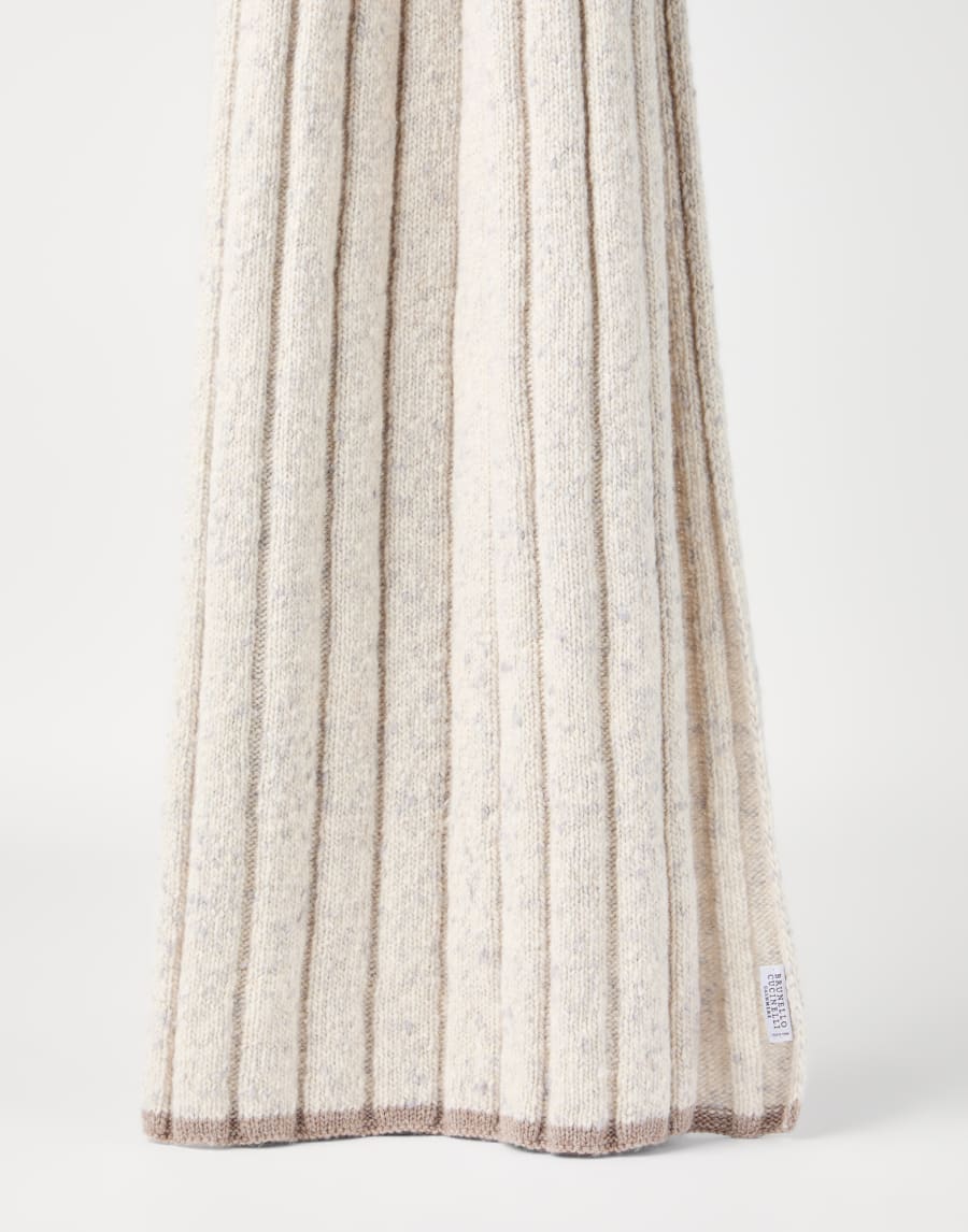 Cashmere knit scarf Pearl Man - Brunello Cucinelli