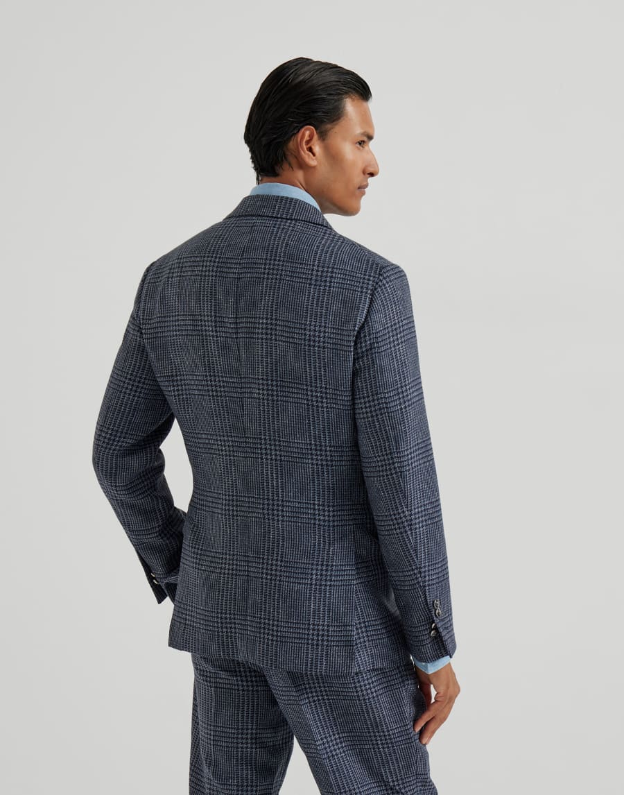 Chaqueta deconstruida Príncipe de Gales Denim Hombre - Brunello Cucinelli