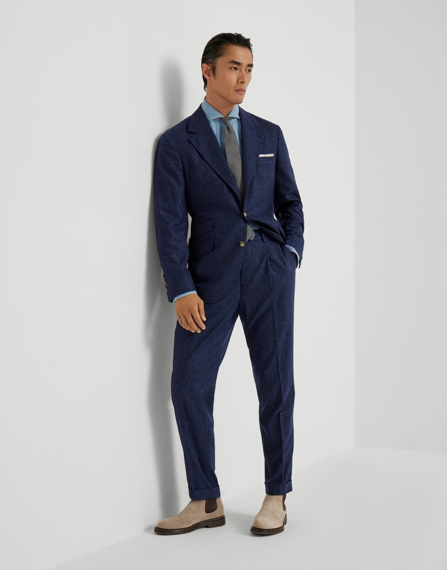 Grisaille Cavallo blazer Sapphire Man - Brunello Cucinelli