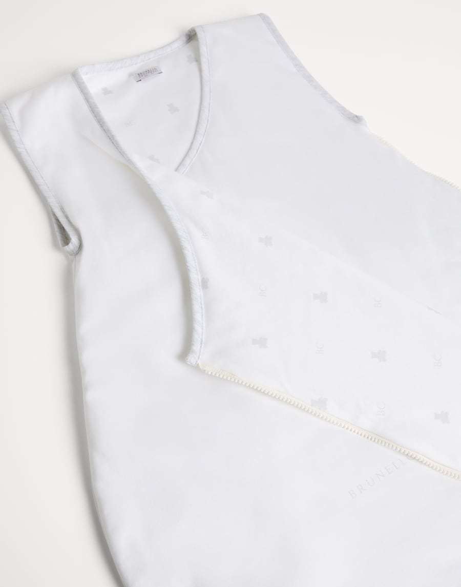 Конверт из хлопкового интерлока Светло-Серый Малыши - Brunello Cucinelli