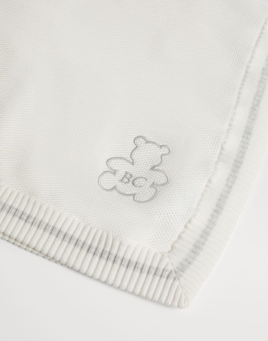 ベビーバーニー 刺繍入り ブランケット パナマ ベビー - Brunello Cucinelli